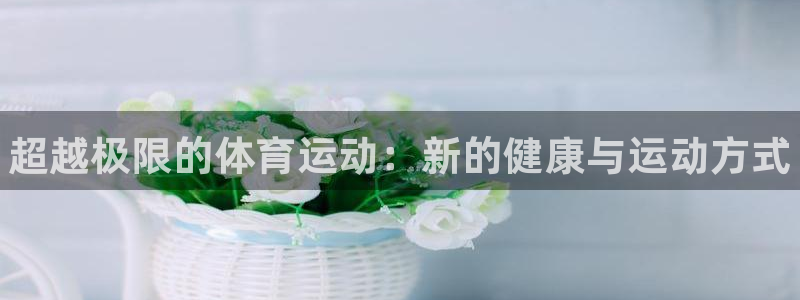 熊猫体育公园：超越极限的体育运动：新的健康与运动方式